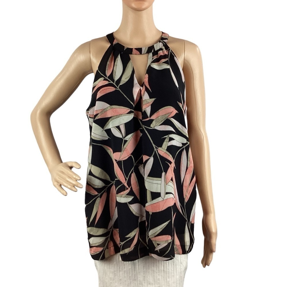 Banana Republic Factory Top Size M Multicolor Leaf Print
